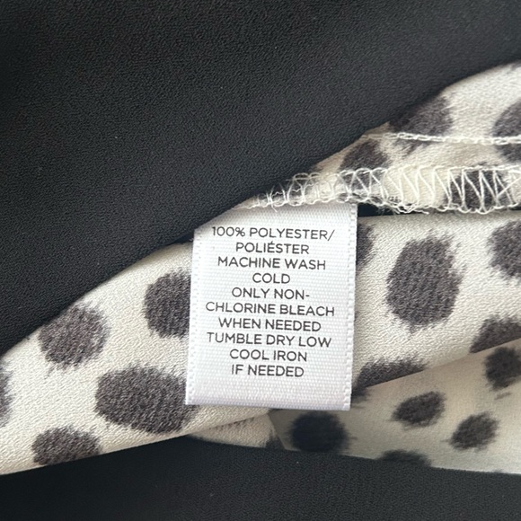 Loft Black & White Dotted Blouse - Picture 5 of 5